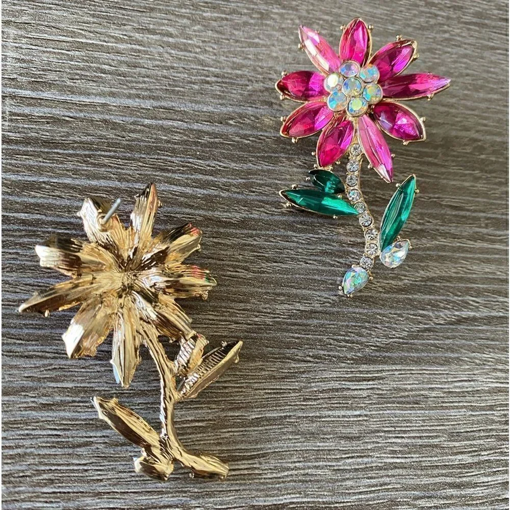 Bohemian pink earrings M120